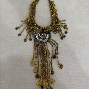 Gold and Silver Statement Necklace